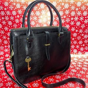 Fossil Ryder Satchel with Fossil Key.